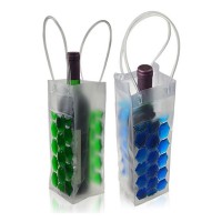 Wine Bottle Freezer Bag Beer Chilling Cooler Bag Ice Cooling Gel Holder Carrier Portable Liquor Ice-Cold Tools &Chillers PVC Bag