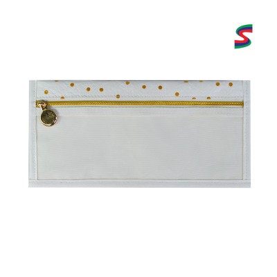 2021 Custom Small Polyester Storage Sublimation Zipper Cosmetic Tool Clutch Bag